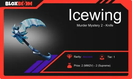 Icewing in MM2: Bag the Coolest Roblox Knife Now! ๐น๏ธ Frosty Heists and Diamond Thrills Await โ Gear Up, Pro Gamers! โ๏ธ