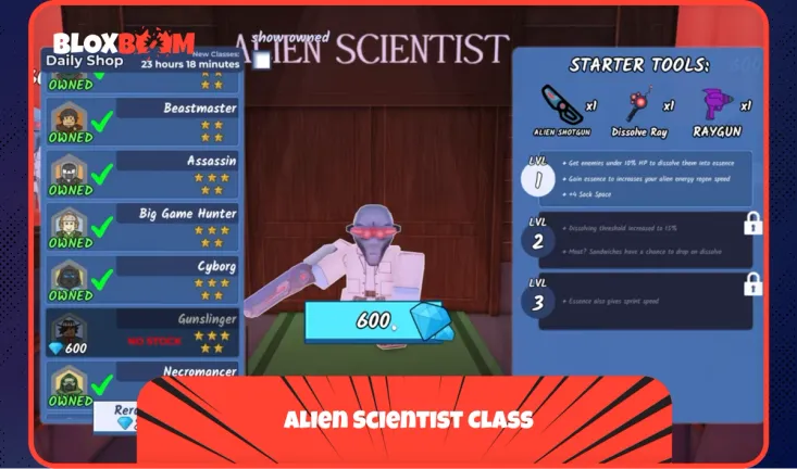 Alien Scientist Class