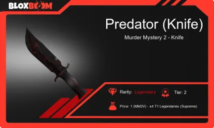 Predator Knife MM2 - Value, Trading, and Worth