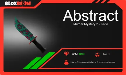 Abstract MM2: A Rare Knife in ROBLOX Murder Mystery 2