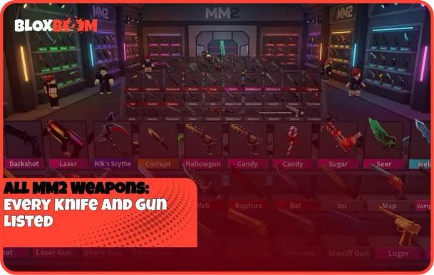 All MM2 Weapons: Every Knife and Gun Listed (2026)