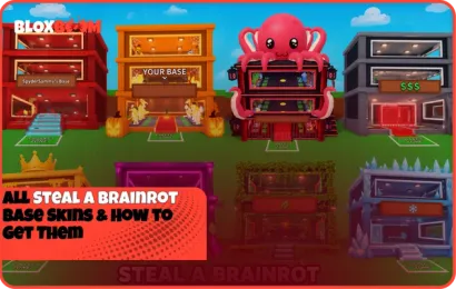 All Steal a Brainrot Base Skins & How to Get Them