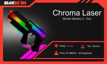 Get Yours Chroma Laser MM2 NOW! Buy it at Bloxboom!