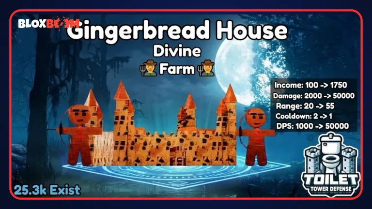 How to Get Gingerbread House in Toilet Tower Defense?
