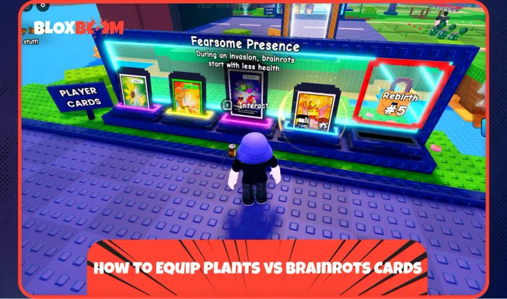 How to Equip Plants vs Brainrots Cards