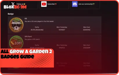 All Grow a Garden 2 Badges Guide