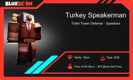 Turkey Speakerman: A Hidden Gem Unit in Roblox Toilet Tower Defense