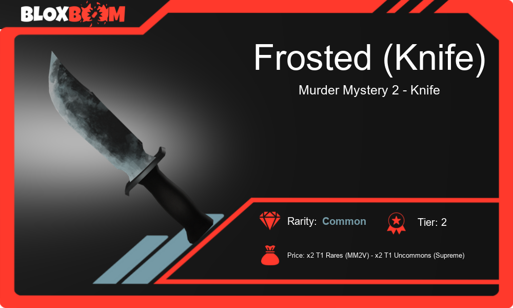 Frosted (Knife) in MM2 A Valuable Item for Trading in Roblox Murder