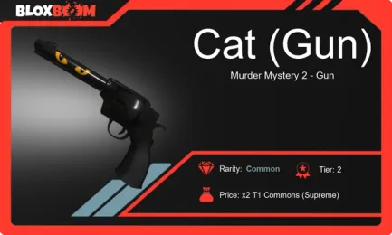 Cat MM2 Gun - Get it on Bloxboom it's Meowfastic!