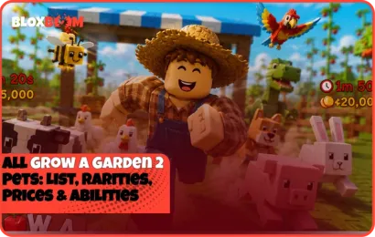 All Grow a Garden 2 Pets: List, Rarities, Prices & Abilities