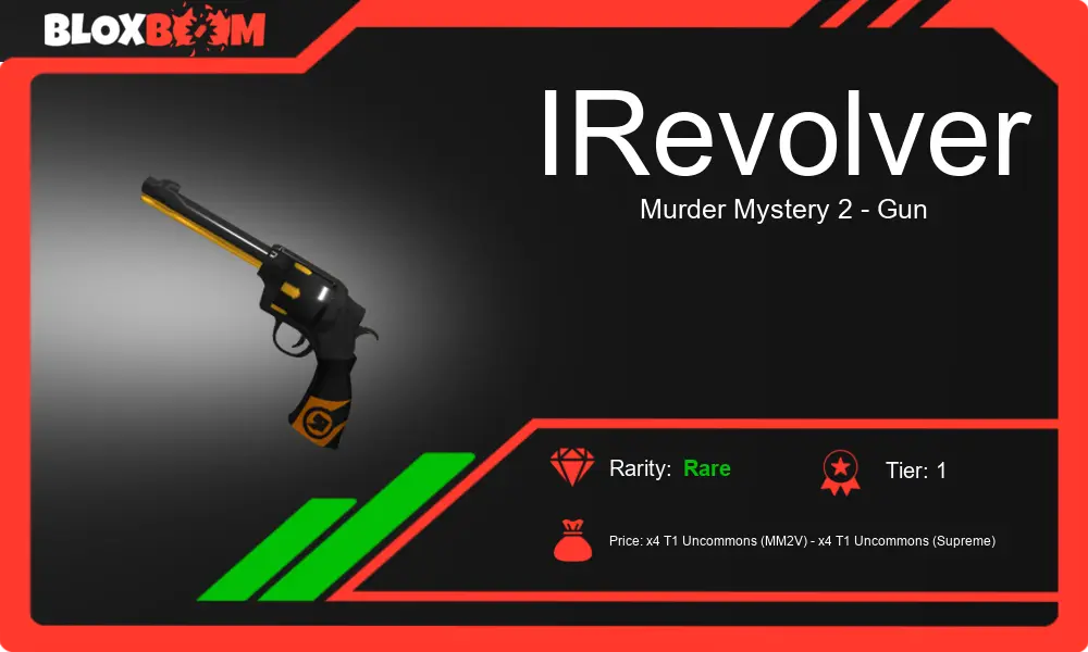 Why You NEED the IRevolver MM2 for Your Game – Shop at Bloxboom!