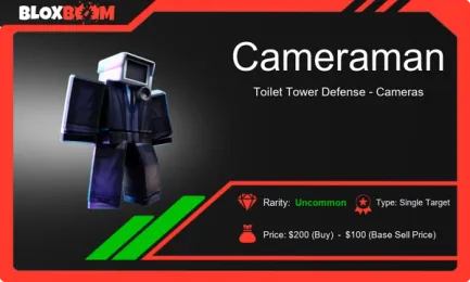 Cameraman in Toilet Tower Defense: Discover Its Value and Worth