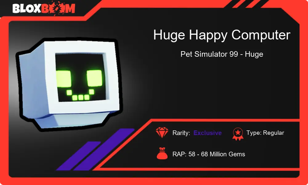 Explore the Mega-Fun Huge Happy Computer in Pet Sim 99!