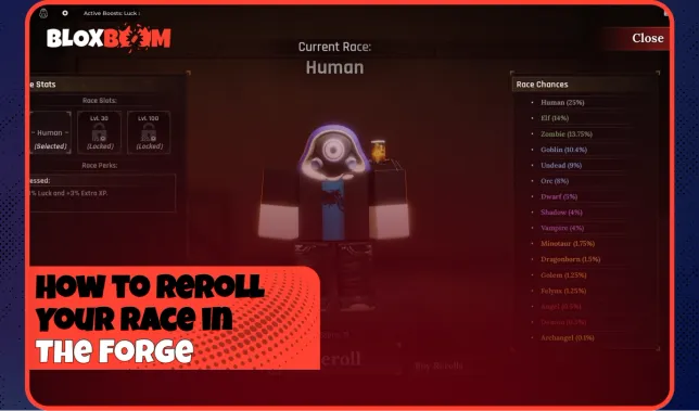 How to Reroll Your Race in The Forge