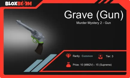Check Out the Grave Gun in MM2, at Bloxboom!