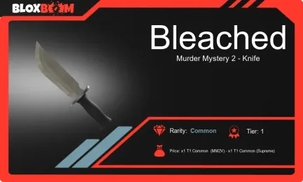 Bleached MM2: A Common Knife in Roblox Murder Mystery 2