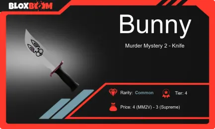 Bunny MM2 on Roblox's Murder Mystery 2 Knife Scene! Killer Strategies, Valuable Tips, and Trading Tips Revealed!