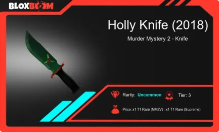 What is the Holly Knife (2018) worth in MM2? A closer look at this Roblox Murder Mystery 2 item