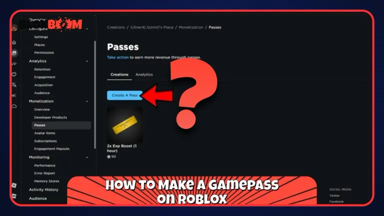 How to Make a Gamepass on Roblox