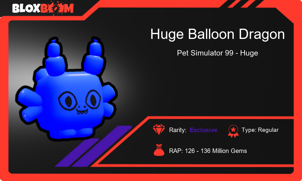 The Awesome World of Huge Balloon Dragon in Pet Simulator 99
