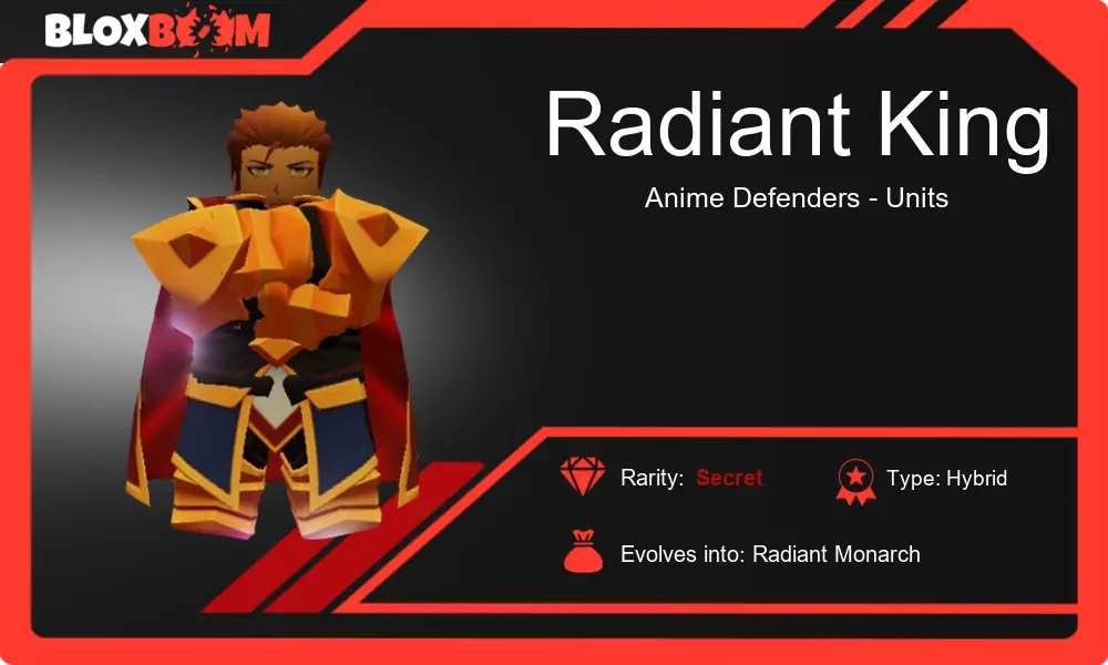 The Ultimate Guide to Radiant King in Anime Defenders!