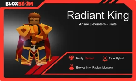 The Ultimate Guide to Radiant King in Anime Defenders!