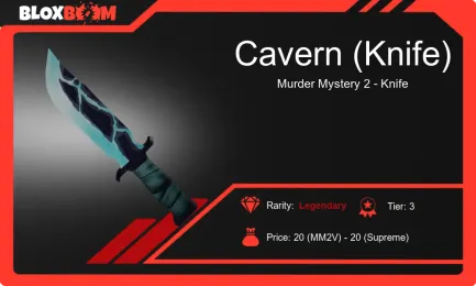About the Legendary Cavern Knife in Murder Mystery 2
