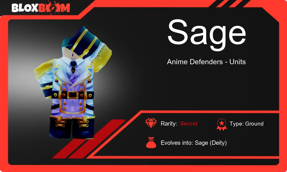 Discover the Sage in Anime Defenders with Bloxboom