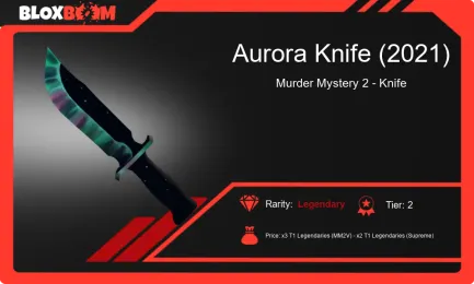 Aurora Knife (2021) in MM2: A Legendary Weapon