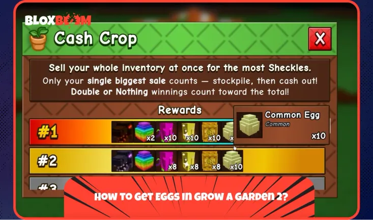 How to Get Eggs in Grow a Garden 2?