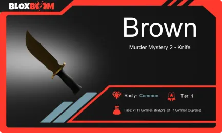 Brown MM2 Knife in Roblox Murder Mystery 2: Boss Moves, Tricks, and Trades โ Dominate the Game with Your Ultimate Weapon!