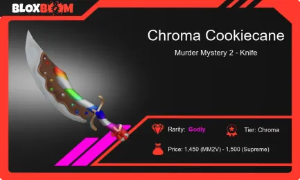 The Chroma Cookiecane MM2: A Closer Look at This Rare Roblox Murder Mystery 2 Knife