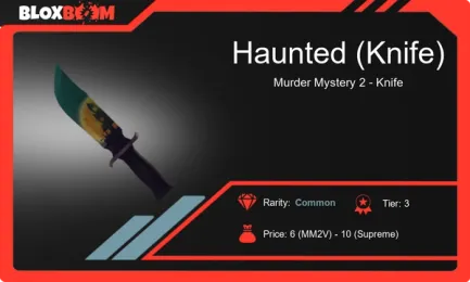 Haunted Knife in MM2: A Worthwhile Item in Roblox Murder Mystery 2