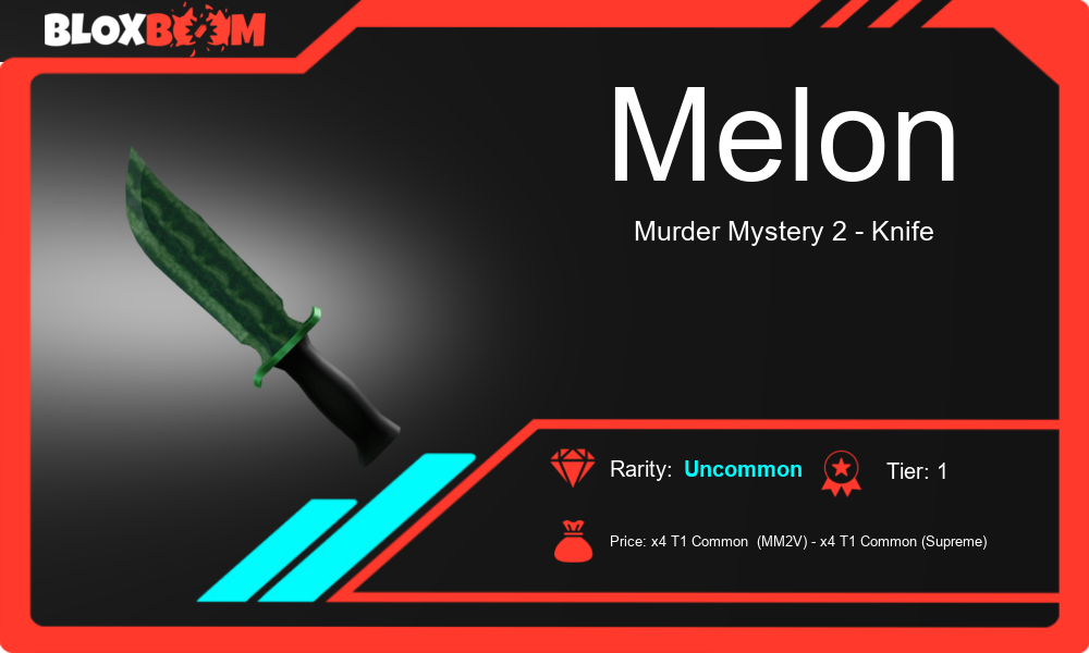 Get the EPIC Melon Blade in Roblox MM2 Unbox or Trade for Ultimate