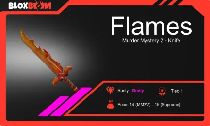 Flames MM2: The Enigmatic Knife in Murder Mystery 2