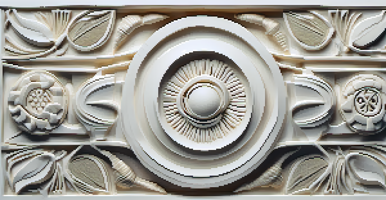 A modern ivory sculpture blending traditional motifs with contemporary designs, set against a plain white background.