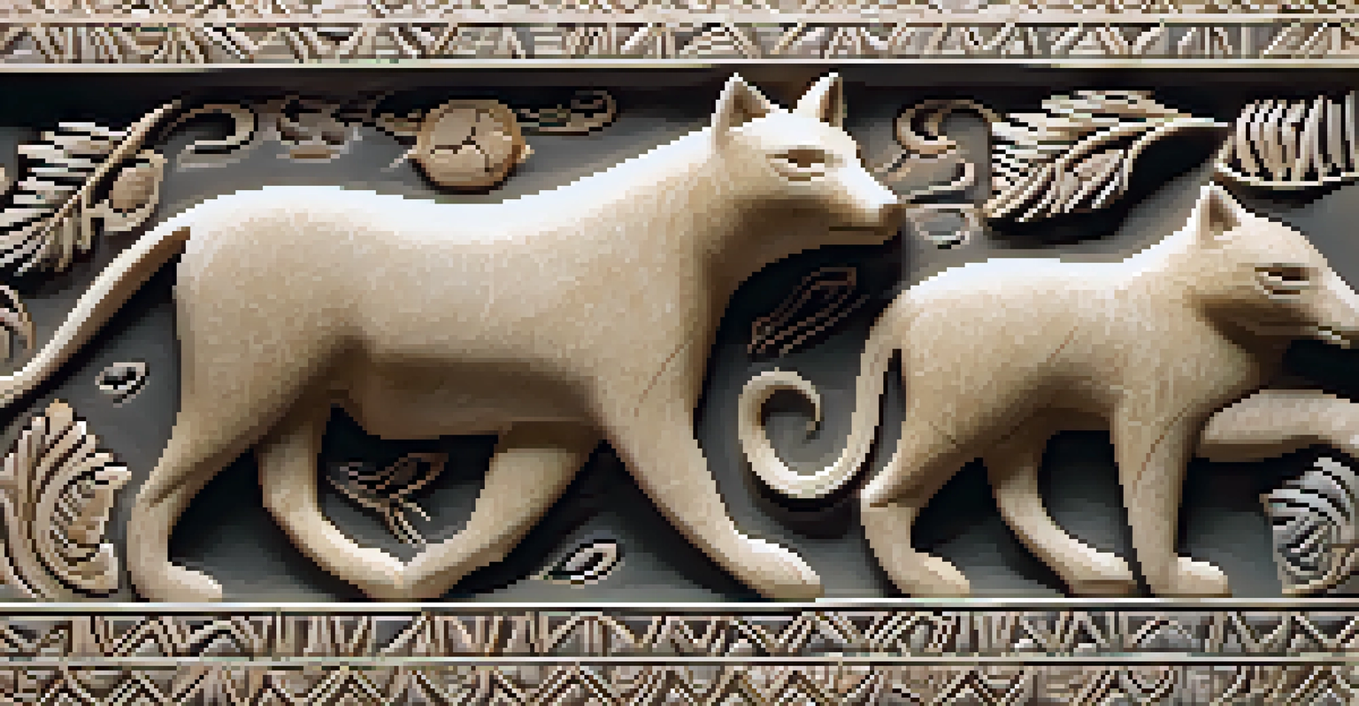 A close-up of a polished soapstone carving showcasing intricate details of an indigenous animal symbol.