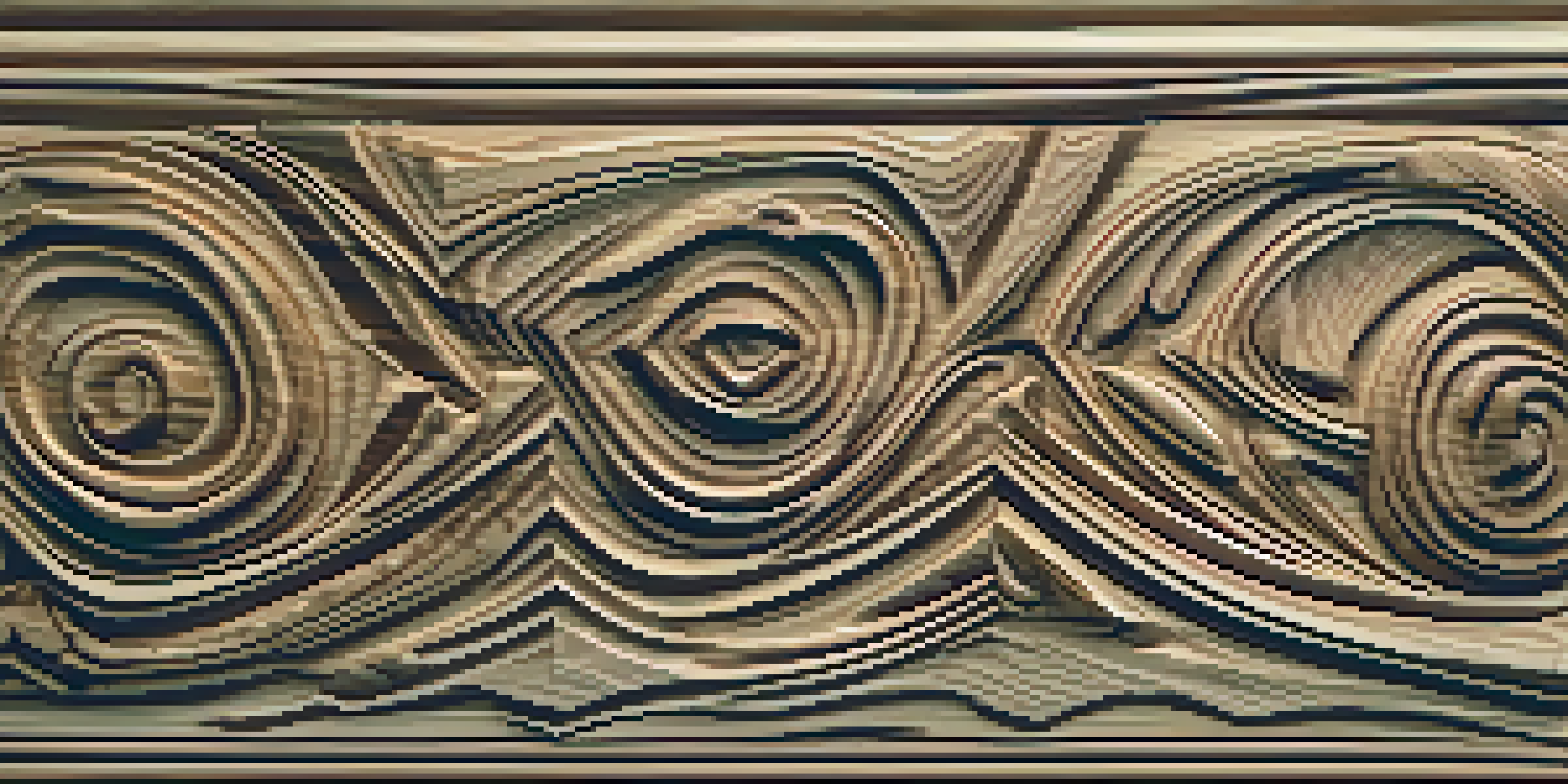 A detailed close-up of a carved wooden piece, highlighting the wood grain and smooth cuts made by carving tools.