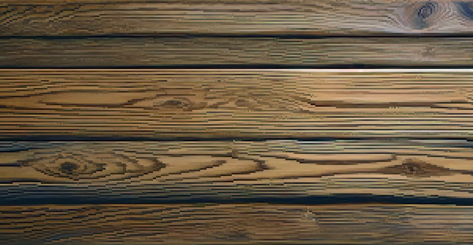 A close-up view of aged oak wood with rich patina and intricate grain patterns, illuminated by soft natural light.