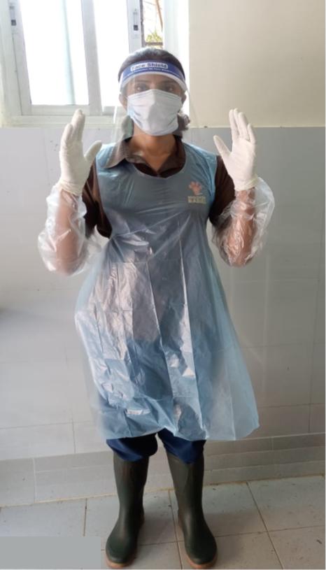 Figure 1 - Personal protective equipment for rabies sampling.