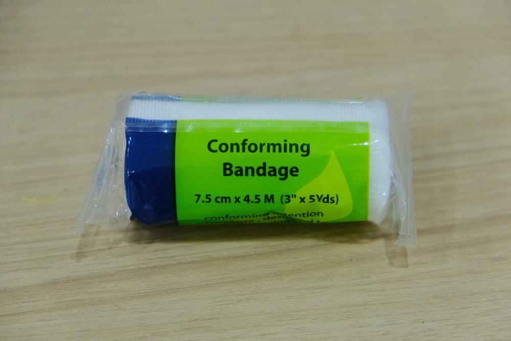 Figure 3 - Secondary layer secured with conforming bandage.