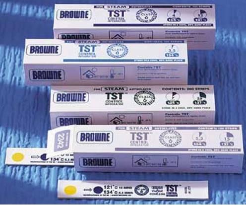 Figure 8 - A selection of TST chemical indicator strips.