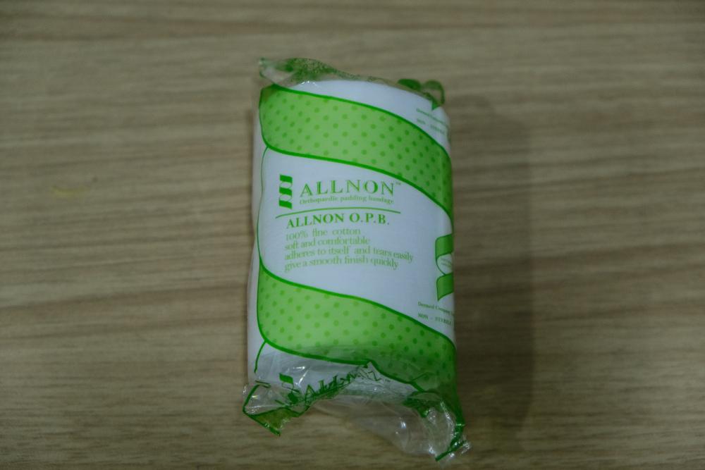 Figure 2 - Padded bandage placed as secondary layer.