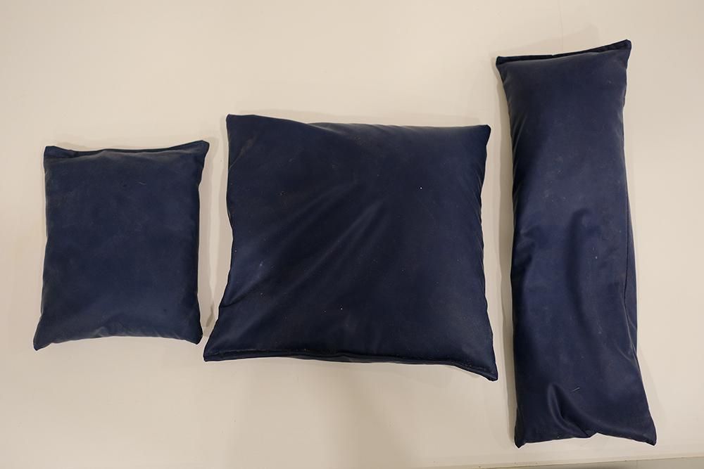 Figure 1 — Sandbags, used to help hold patients' limbs in place to keep them in position