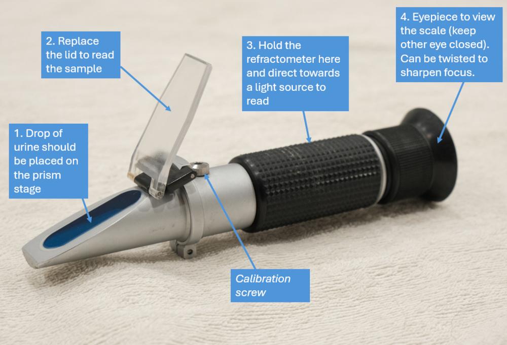 Figure 1. A refractometer used in veterinary practice.