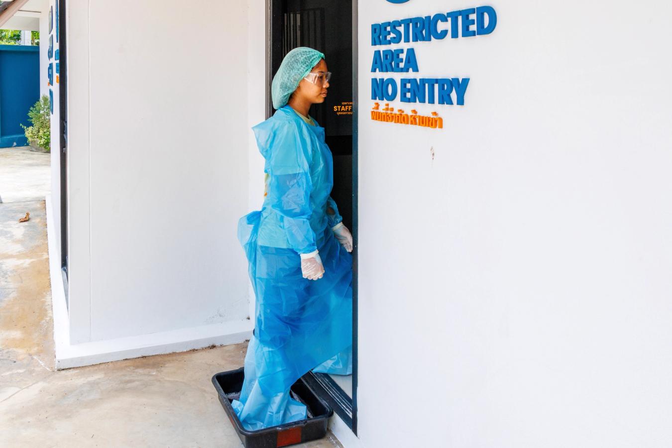 person entering isolation