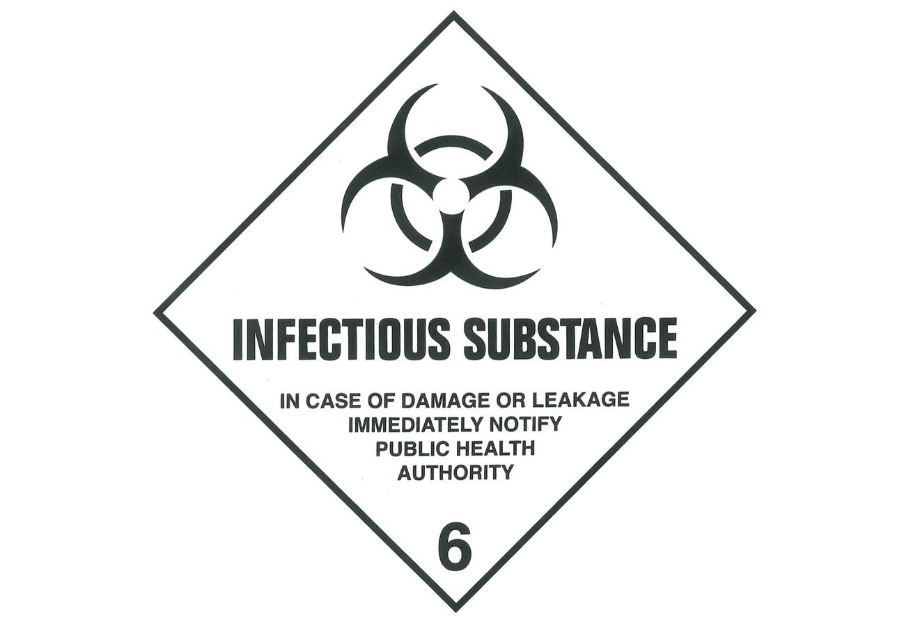 Figure 3 - Sample packaging must be clearly labelled as Category A infectious substance.