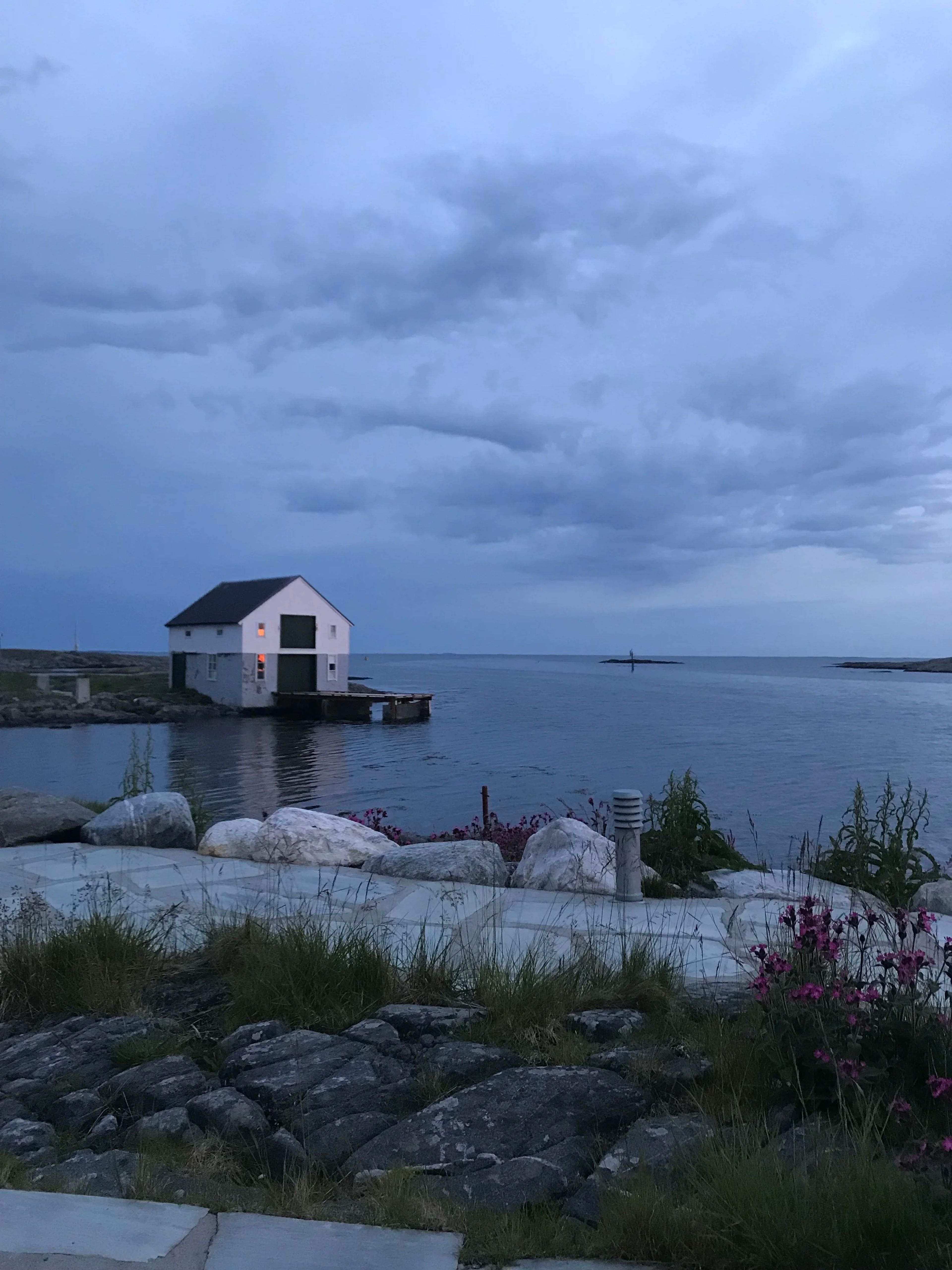Den blå time ut Singsundet