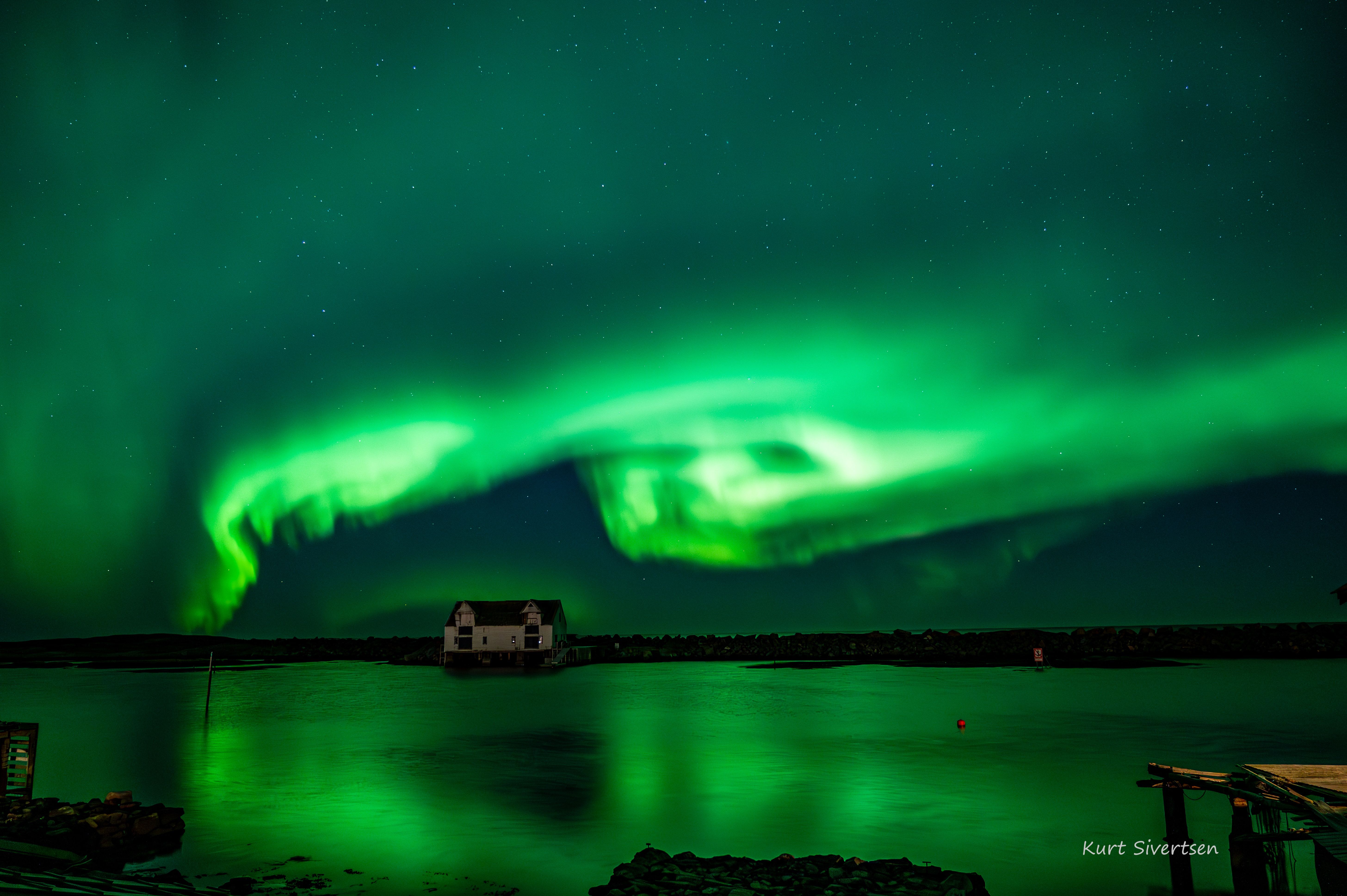 Nordlys over Moloen