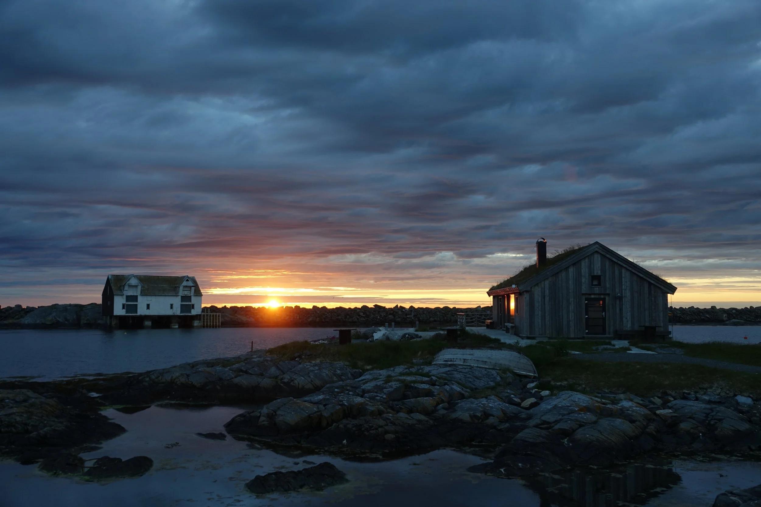 Solnedgang Veiholmen Smøla